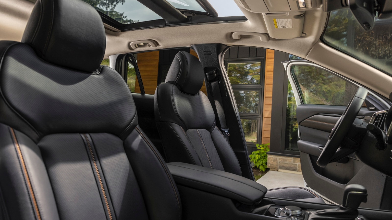 Interior of a new Mazda model