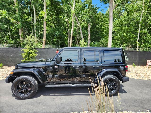 Used 2021 Jeep Wrangler Unlimited Sahara Altitude with VIN 1C4HJXEN1MW779571 for sale in Kansas City