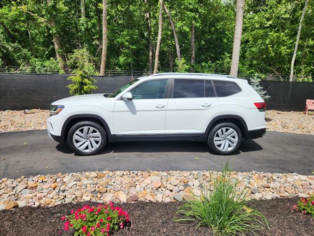 Certified 2021 Volkswagen Atlas SEL with VIN 1V2BP2CA0MC542268 for sale in Kansas City, MO