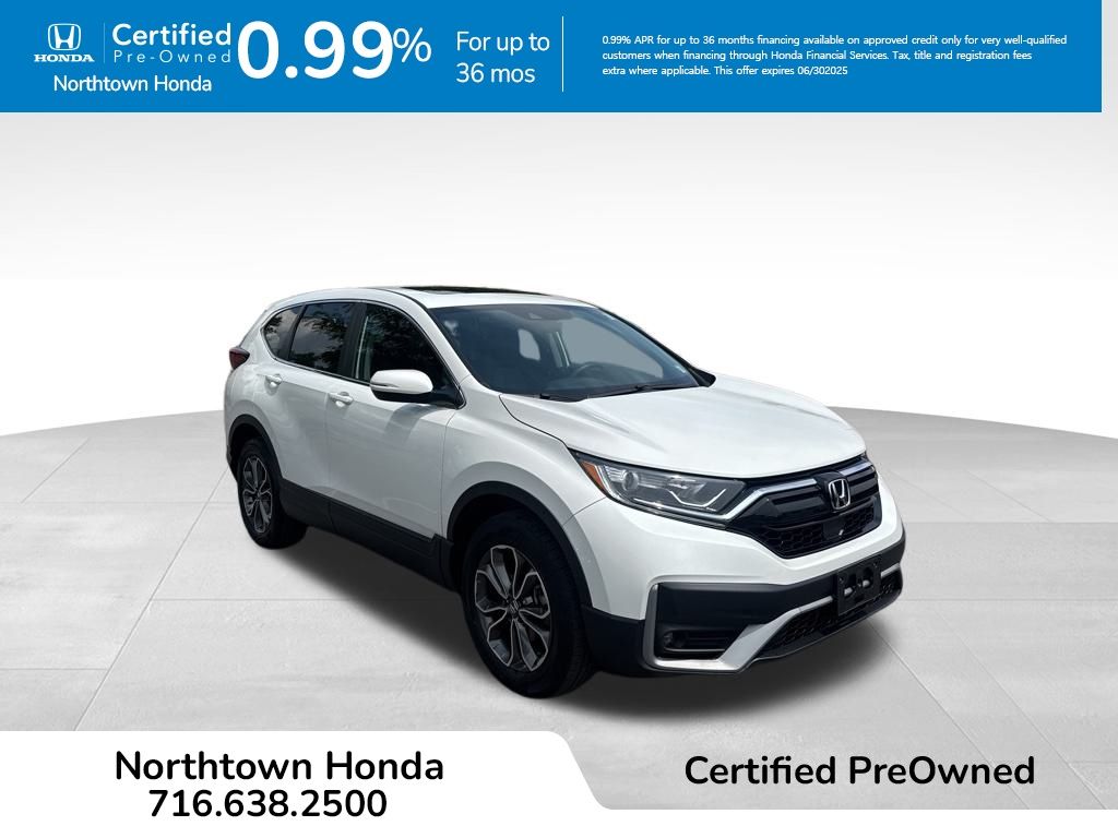 Certified 2022 Honda CR-V EX with VIN 2HKRW2H57NH656403 for sale in Amherst, NY