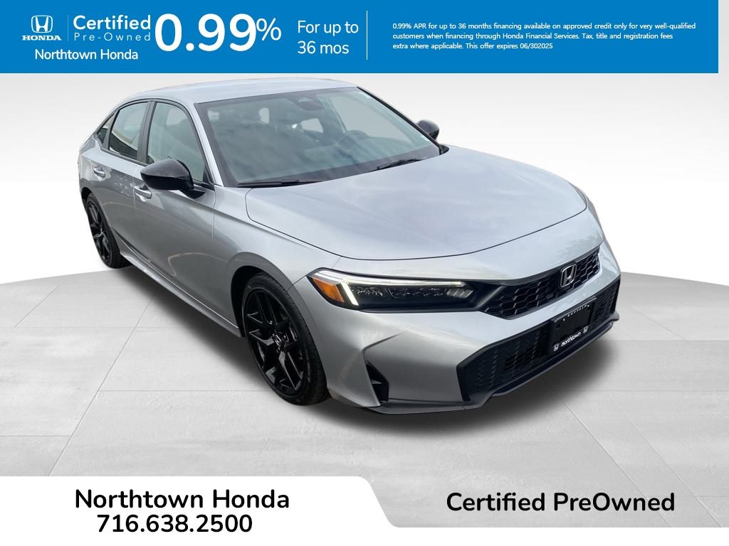 Certified 2025 Honda Civic Sport with VIN 2HGFE2F57SH588764 for sale in Amherst, NY