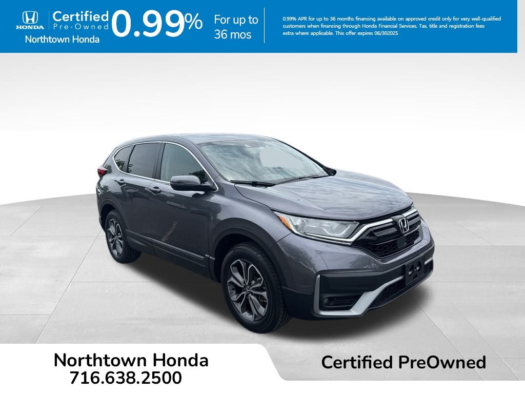 Certified 2022 Honda CR-V EX-L with VIN 2HKRW2H88NH662544 for sale in Amherst, NY