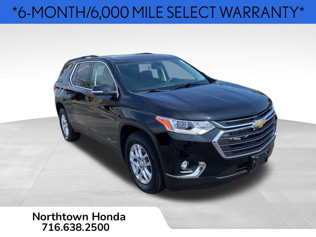 Used 2021 Chevrolet Traverse 1LT with VIN 1GNEVGKW0MJ193386 for sale in Amherst, NY