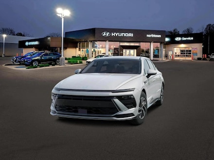 2026 Hyundai Sonata Hybrid Blue Sedan