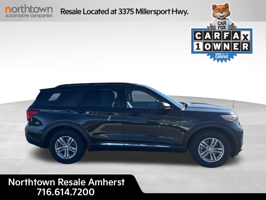 Used 2022 Ford Explorer XLT with VIN 1FMSK8DH9NGA71631 for sale in Amherst, NY