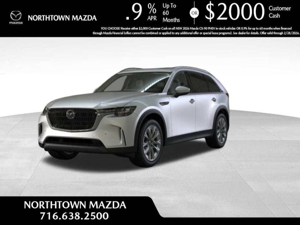New 2026 Mazda CX-90 Plug-In Hybrid Preferred AWD Sport Utility