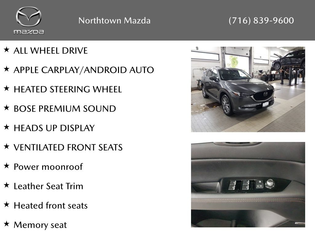 Certified 2021 Mazda CX-5 Grand Touring with VIN JM3KFBDM3M1493454 for sale in Amherst, NY