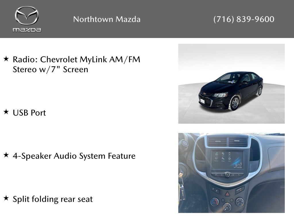 Used 2017 Chevrolet Sonic LS with VIN 1G1JB5SG3H4150476 for sale in Amherst, NY