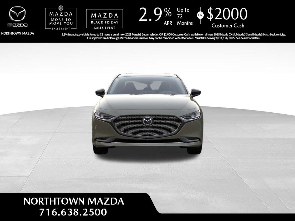 New 2025 Mazda MAZDA3 SDN 2.5 Turbo Carbon Edition AWD SEDAN