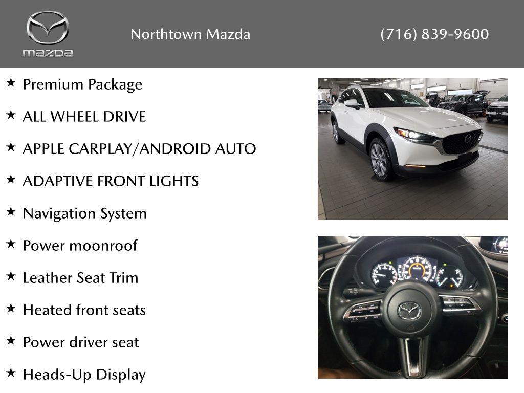 Certified 2021 Mazda CX-30 Premium with VIN 3MVDMBDLXMM260848 for sale in Amherst, NY