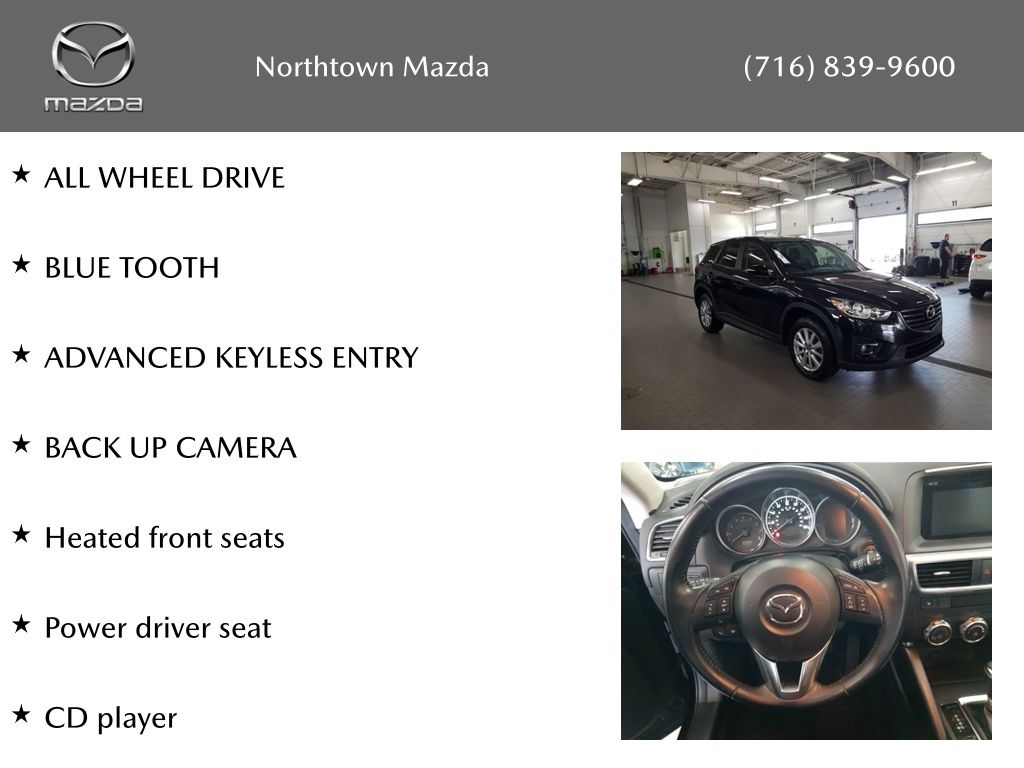 Used 2016 Mazda CX-5 Touring with VIN JM3KE4CY7G0868338 for sale in Amherst, NY