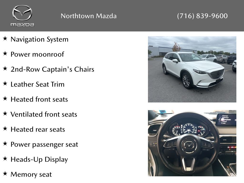 Certified 2021 Mazda CX-9 Grand Touring with VIN JM3TCBDY5M0541641 for sale in Amherst, NY