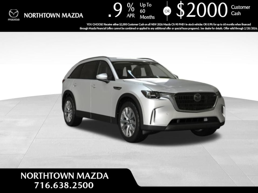 New 2026 Mazda CX-90 Plug-In Hybrid Preferred AWD Sport Utility