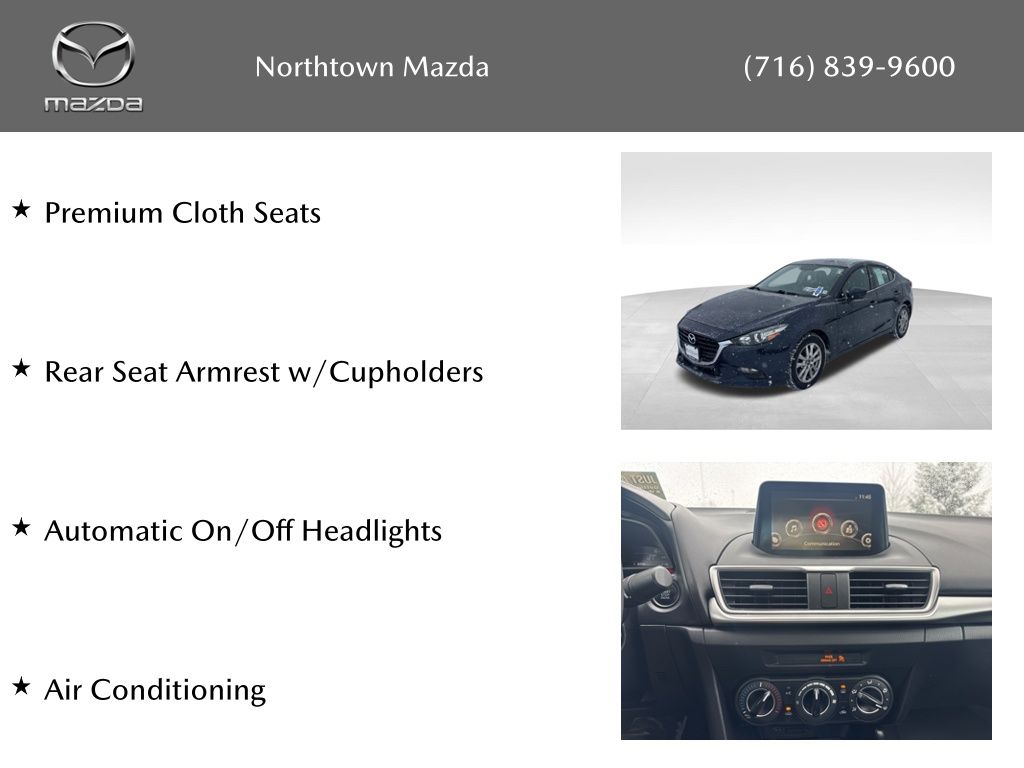 Used 2017 Mazda Mazda3 Sport with VIN 3MZBN1U7XHM131742 for sale in Amherst, NY