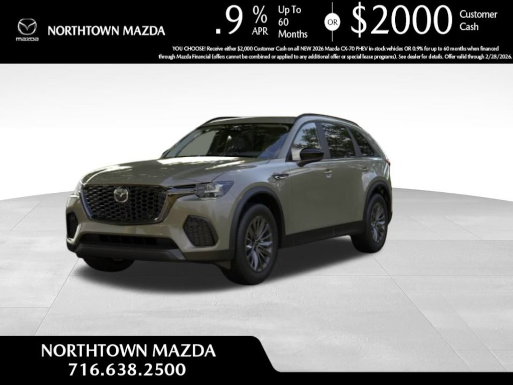 New 2026 Mazda CX-70 PHEV SC Plus Sport Utility