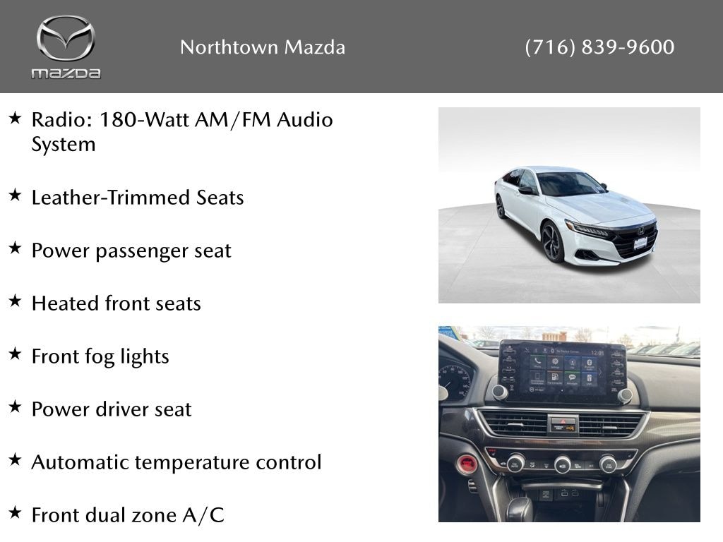 Used 2021 Honda Accord Sport Special Edition Sedan