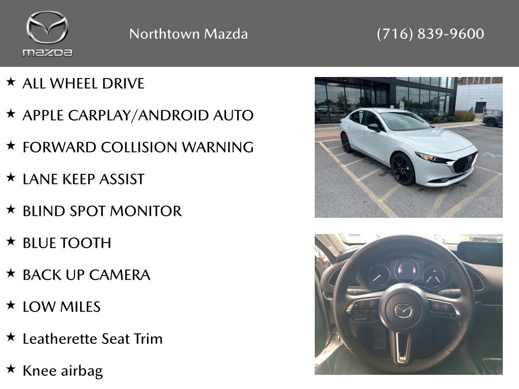 Certified 2024 Mazda Mazda3 Select Sport with VIN 3MZBPABMXRM418650 for sale in Amherst, NY