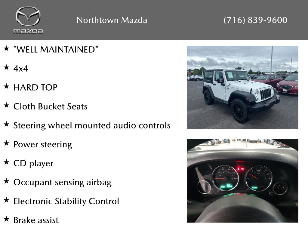 Used 2015 Jeep Wrangler Sport with VIN 1C4AJWAG5FL716075 for sale in Amherst, NY