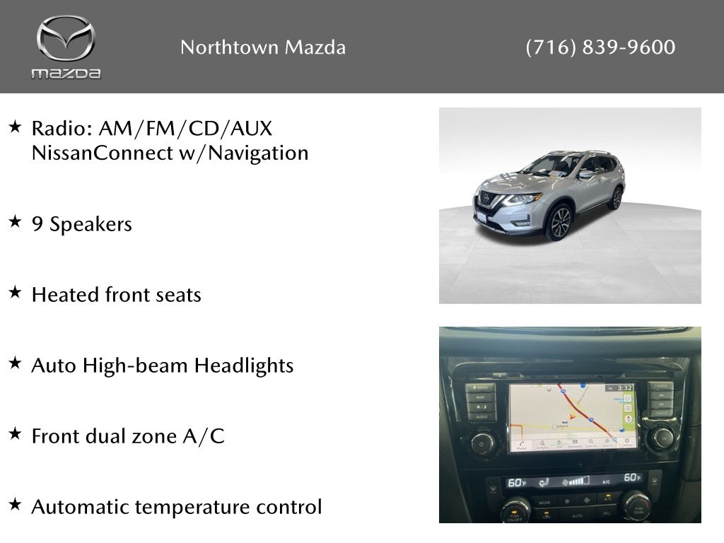 Used 2019 Nissan Rogue SL with VIN 5N1AT2MV6KC838950 for sale in Amherst, NY