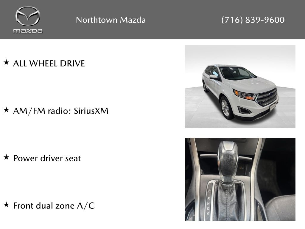 Used 2018 Ford Edge SEL with VIN 2FMPK4J95JBC58801 for sale in Amherst, NY