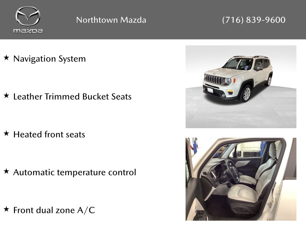 Used 2021 Jeep Renegade Limited with VIN ZACNJDD11MPM34342 for sale in Amherst, NY