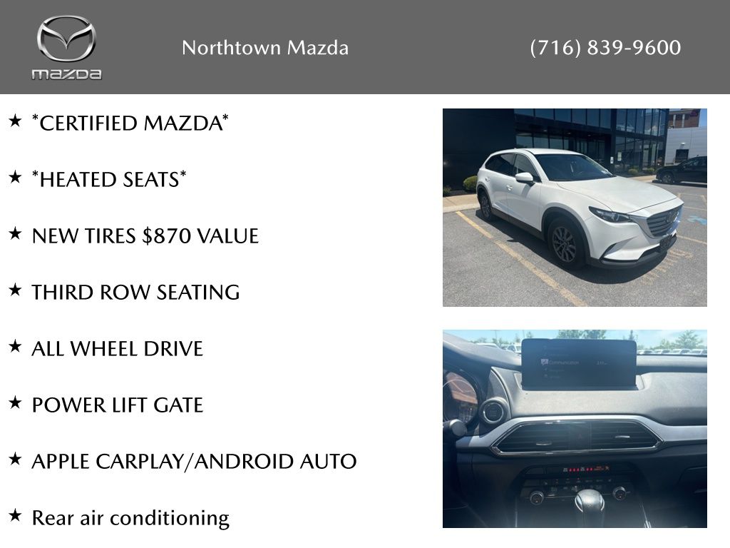 Certified 2022 Mazda CX-9 Touring with VIN JM3TCBCY9N0602430 for sale in Amherst, NY