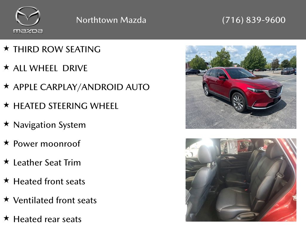 Certified 2021 Mazda CX-9 Grand Touring with VIN JM3TCBDY4M0532199 for sale in Amherst, NY