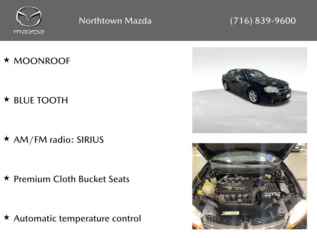 Used 2013 Dodge Avenger SXT with VIN 1C3CDZCB2DN524203 for sale in Amherst, NY