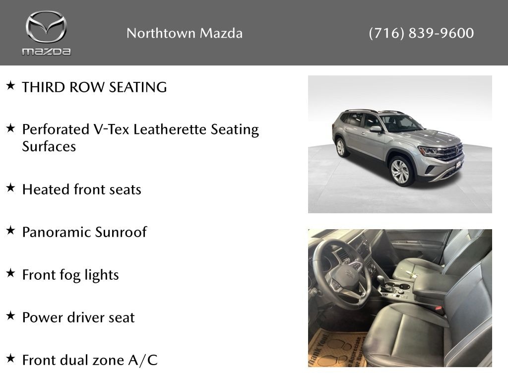 Used 2021 Volkswagen Atlas 3.6L V6 SE w/Technology SUV