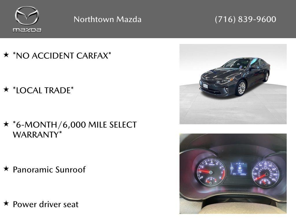 Used 2018 Kia Optima S with VIN 5XXGT4L30JG240944 for sale in Amherst, NY