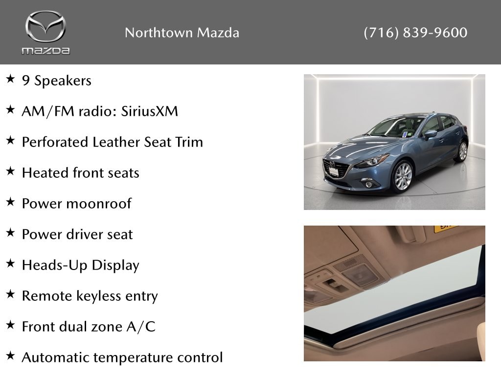 Used 2015 Mazda MAZDA3 s Grand Touring with VIN JM1BM1M30F1223598 for sale in Amherst, NY
