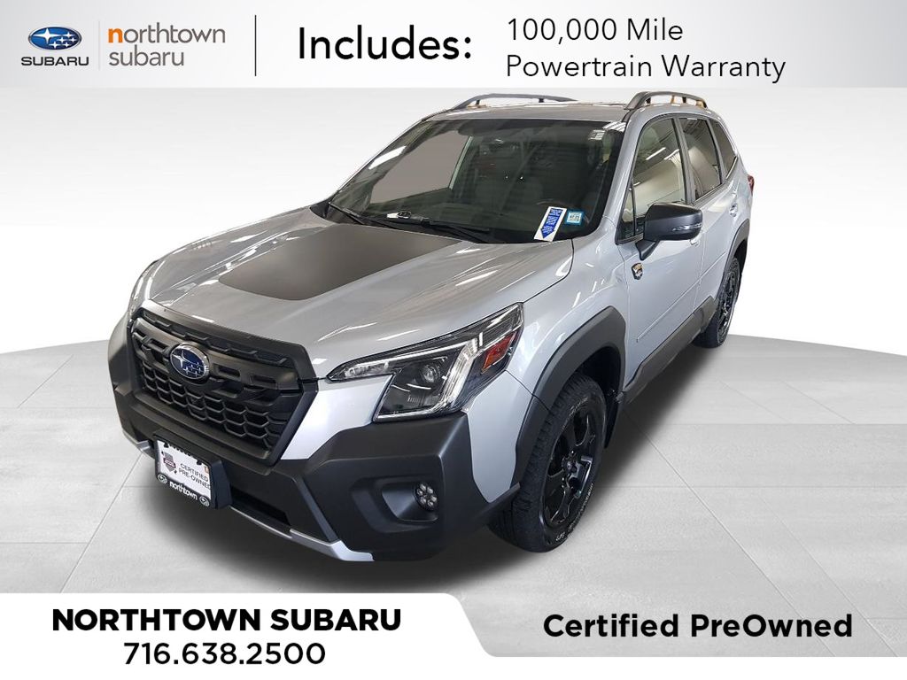 Certified 2022 Subaru Forester Wilderness with VIN JF2SKAMC3NH452886 for sale in Amherst, NY