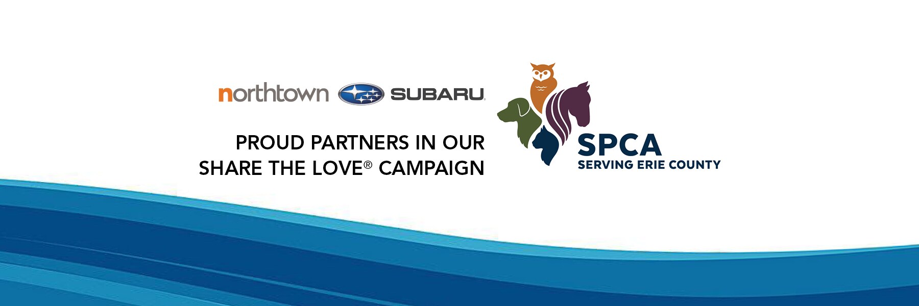 Northtown Subaru and SPCA Serving Erie County Share the Love partnership