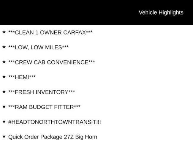 2023 Ram 1500 Big Horn/Lone Star Truck