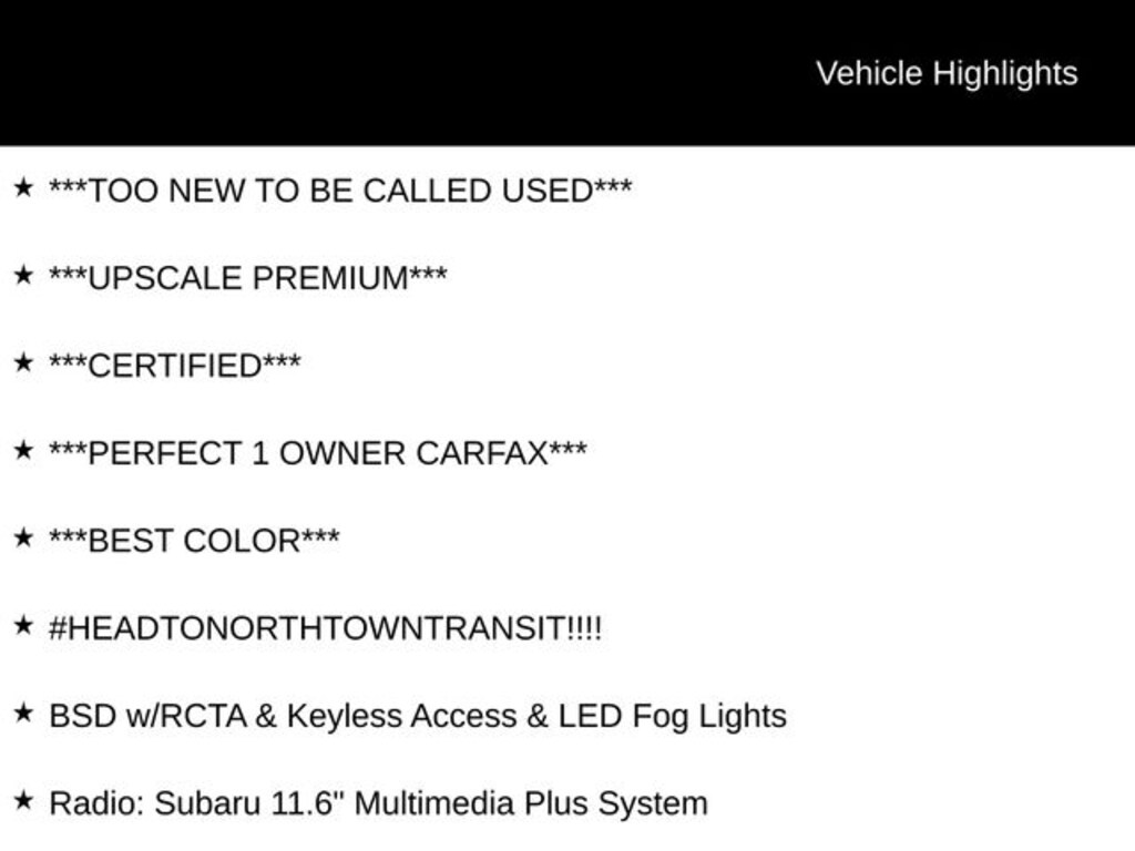 Used 2025 Subaru Legacy Premium Sedan