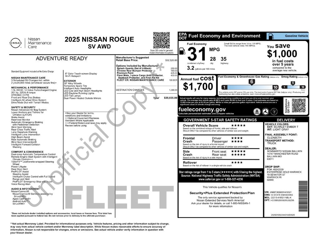 Used 2025 Nissan Rogue SV SUV