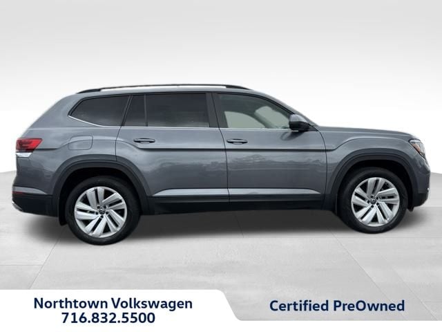 Used 2021 Volkswagen Atlas SE w/Tech with VIN 1V2HR2CA4MC601021 for sale in Amherst, NY
