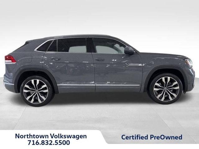 Used 2022 Volkswagen Atlas Cross Sport SEL Premium R-Line with VIN 1V2FE2CA3NC218837 for sale in Amherst, NY