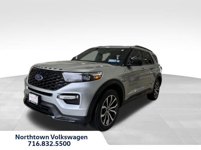 Used 2023 Ford Explorer ST-LINE with VIN 1FMSK8KH7PGA10011 for sale in Amherst, NY