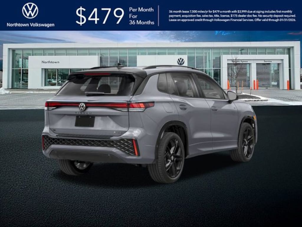 New 2026 Volkswagen Tiguan 2.0T SE R-Line Black SUV