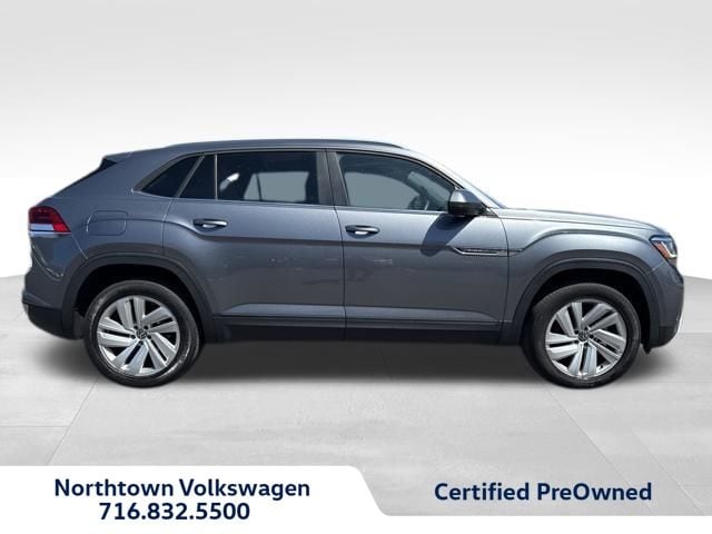 Certified 2021 Volkswagen Atlas Cross Sport SE w/Tech with VIN 1V2HE2CA5MC234643 for sale in Amherst, NY