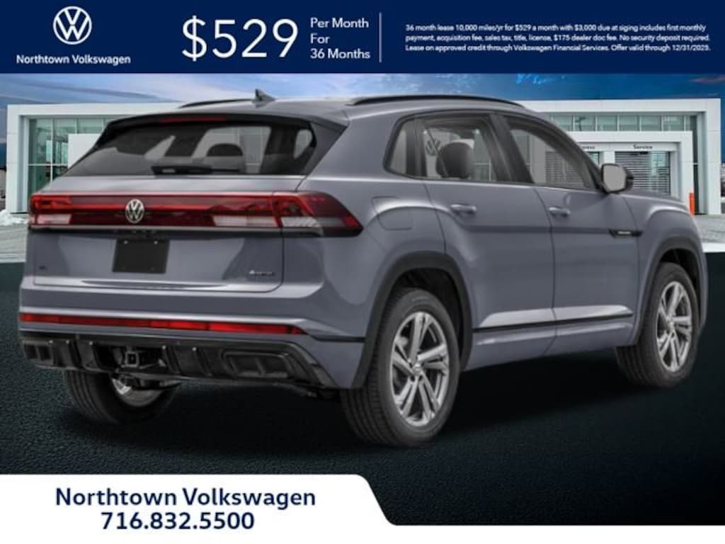 New 2025 Volkswagen Atlas Cross Sport 2.0T SEL R-Line Black SUV