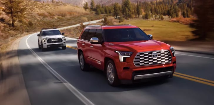two 2023 toyota sequoias