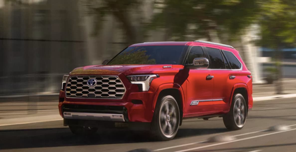 red 2023 toyota sequoia