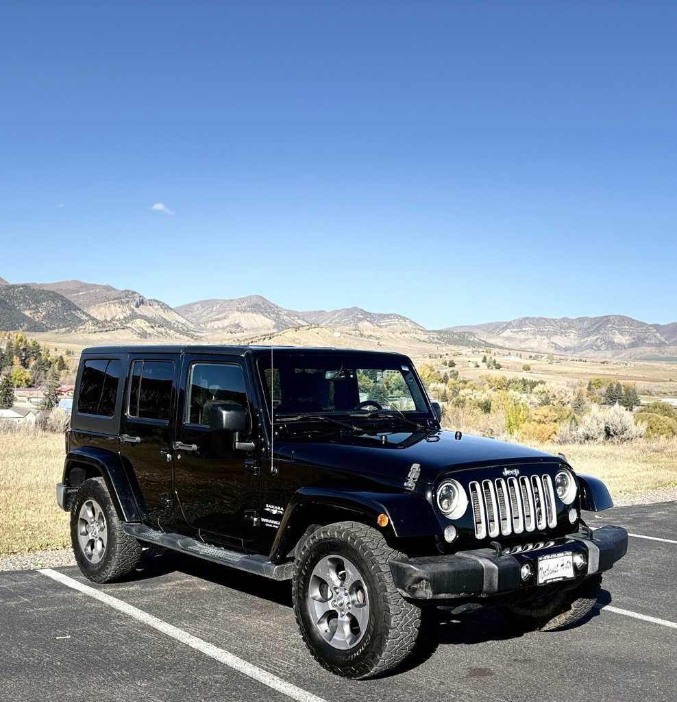 Used 2017 Jeep Wrangler Unlimited Sahara with VIN 1C4BJWEGXHL666548 for sale in Meeker, CO