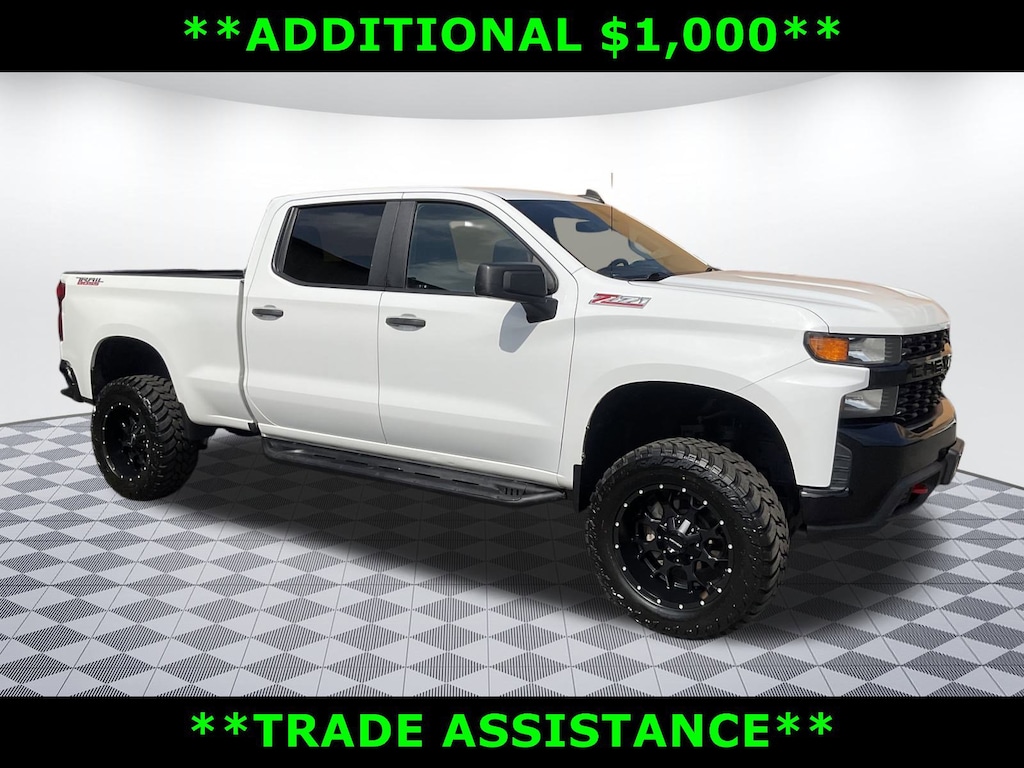 Used 2020 Chevrolet Silverado 1500 Custom Trail Boss Truck Crew Cab