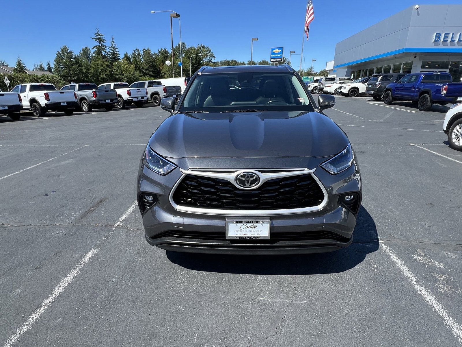 Used 2021 Toyota Highlander XLE with VIN 5TDGZRBH4MS129096 for sale in Bellingham, WA