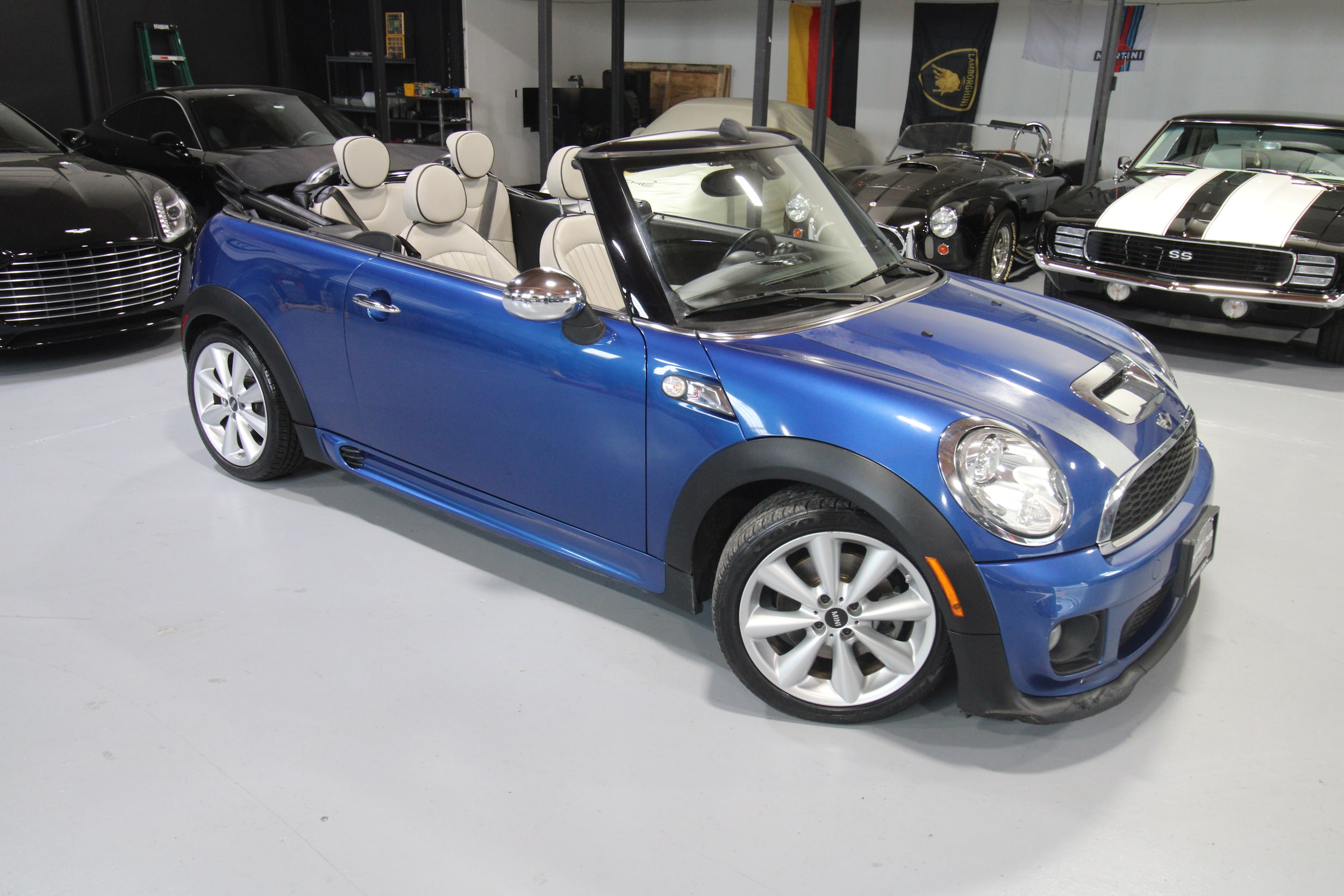 Lightning Blue 2012 MINI Cooper Convertible Front-Wheel Drive Manual