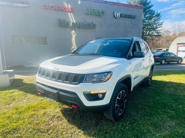 Used 2020 Jeep Compass Trailhawk with VIN 3C4NJDDBXLT171433 for sale in Norwich, NY