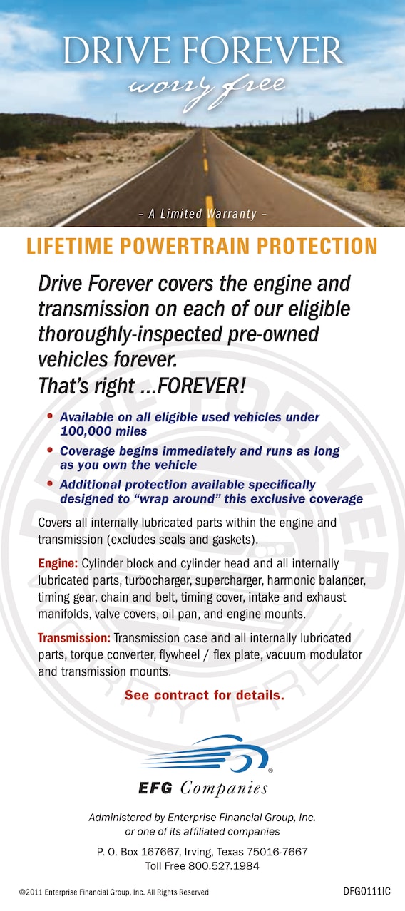 Lifetime Engine Guarantee, Car Dealer Alexandria, VA